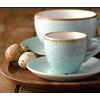 Porcelánová šálka na espresso, ručne zdobená 100 ml | CHURCHILL, Stonecast Duck Egg Blue