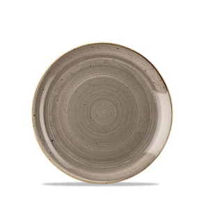 Plytký tanier sivý, ručne zdobený 16,5 cm | CHURCHILL, Stonecast Peppercorn Grey