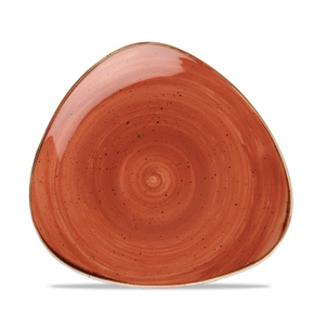 Porcelánový tanier trojuholníkový, ručne zdobený 22,9 cm | CHURCHILL, Stonecast Spiced Orange