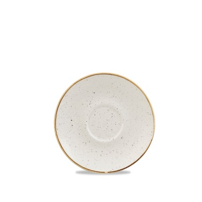 Biela podšálka, ručne zdobená 15,5 cm | CHURCHILL, Stonecast Barley White