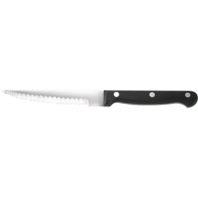 Nôž na steaky a pizzu 115 mm, čierna rukoväť | STALGAST, 298115