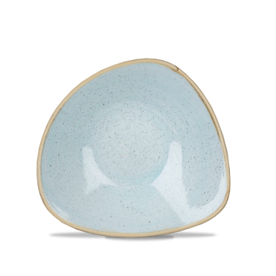 Porcelánová miska v tvare trojuholníka, ručne zdobená 370 ml | CHURCHILL, Stonecast Duck Egg Blue