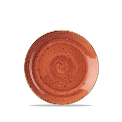 Porcelánový plytký tanier, ručne zdobený 16,5 cm | CHURCHILL, Stonecast Spiced Orange