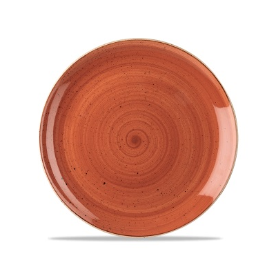 Porcelánový plytký tanier, ručne zdobený 28,8 cm | CHURCHILL, Stonecast Spiced Orange