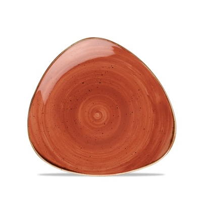 Porcelánový tanier trojuholníkový, ručne zdobený 19,2 cm | CHURCHILL, Stonecast Spiced Orange