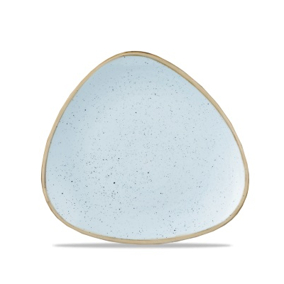 Porcelánový tanier v tvare trojuholníka, ručne zdobený 19,2 cm | CHURCHILL, Stonecast Duck Egg Blue