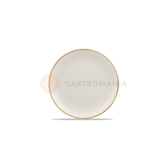 Biely plytký tanier, ručne zdobený 21,7 cm | CHURCHILL, Stonecast Barley White