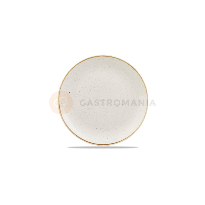 Biely plytký tanier, ručne zdobený 28,8 cm | CHURCHILL, Stonecast Barley White