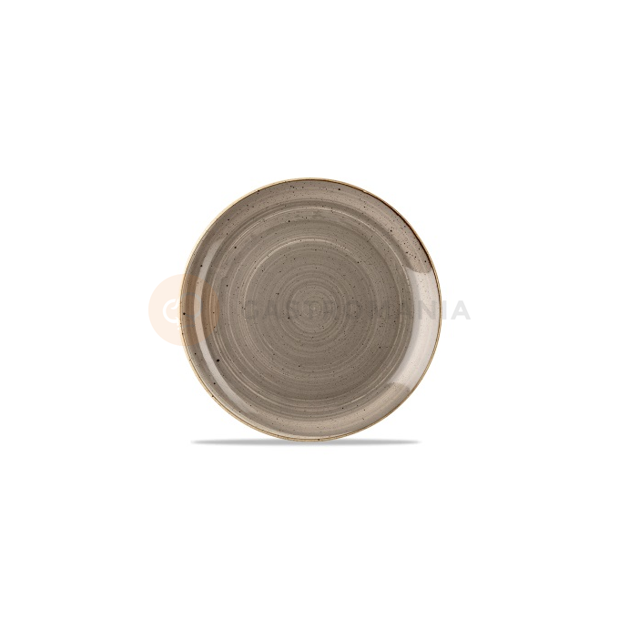 Plytký tanier sivý, ručne zdobený 26 cm | CHURCHILL, Stonecast Peppercorn Grey