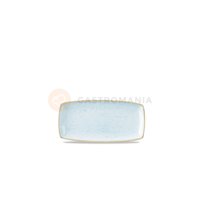 Porcelánový obdĺžnikový servírovací tanier, ručne zdobený 29,5 cm x 15 cm | CHURCHILL, Stonecast Duck Egg Blue