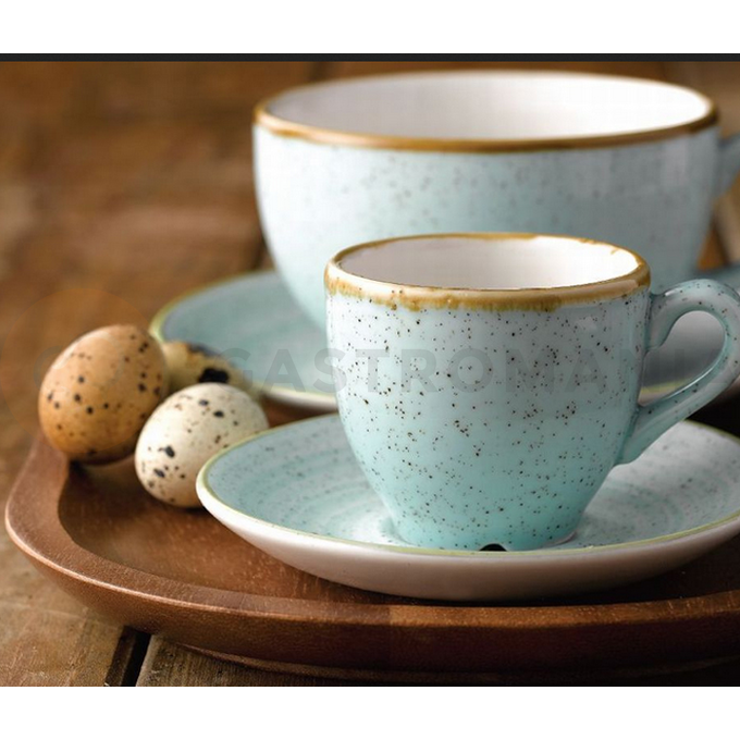 Porcelánový obdĺžnikový servírovací tanier, ručne zdobený 35 cm x 18,5 cm | CHURCHILL, Stonecast Duck Egg Blue