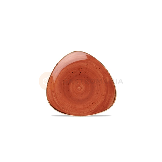 Porcelánový tanier trojuholníkový, ručne zdobený 19,2 cm | CHURCHILL, Stonecast Spiced Orange