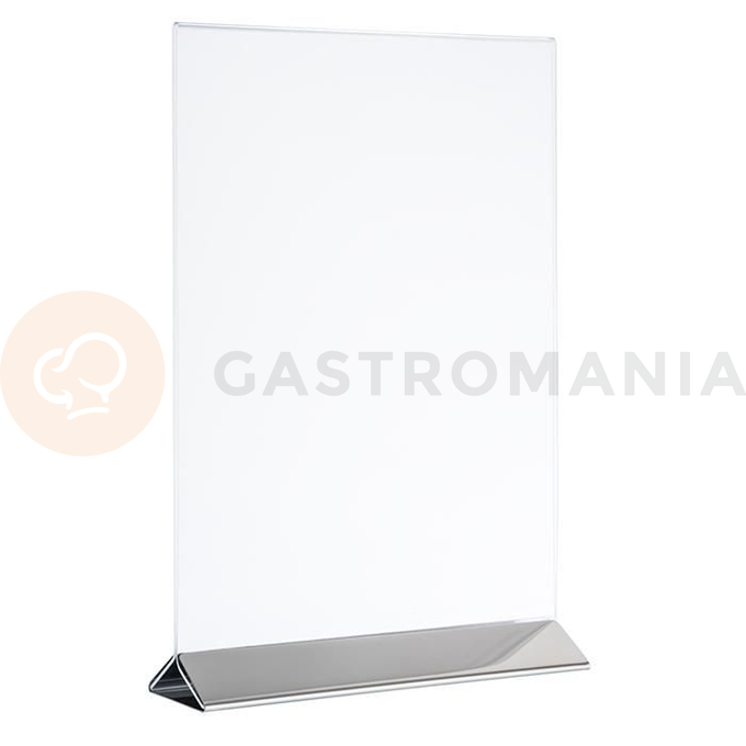 Stojan na menu 150x70x230, inox | APS, 71522