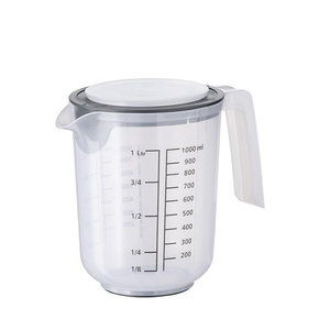 Polypropylénová odmerka s mierkou a vekom, 1 l | APS, 30058