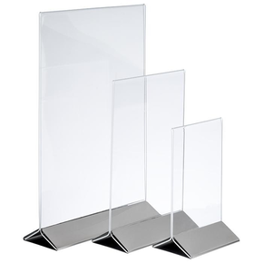 Stojan na menu 105x70x170, inox | APS, 71521