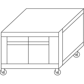 Podstavec pod kynáreň na kolieskach k peci S105 H=600 mm | HENDI, MFS105SL60