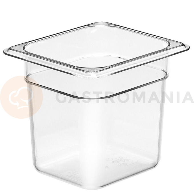 Polykarbonátová nádoba GN 1/6, 2, 2 l, s rozmerom 176x162x150 mm | CAMBRO, Camwear