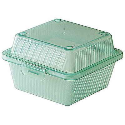 Opakovane použiteľný box na hamburgery, zelený | CONTACTO, 1105/126