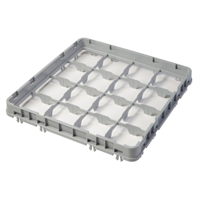 Nadstavec na kôš Half Drop 500x500 mm sivý, model E2, 16 priehradok | CAMBRO, 16E2151