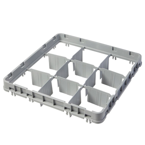 Nadstavec na kôš Full Drop 500x500 mm sivý, model E1, 9 priehradok | CAMBRO, 9E1151