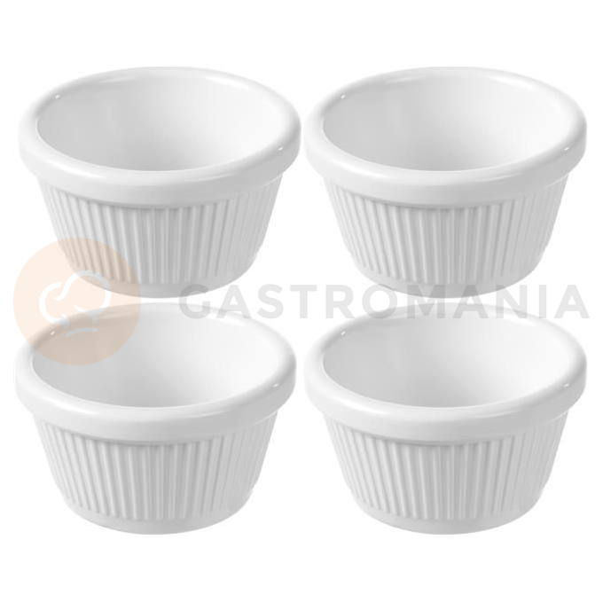 Miska ramekin, krémová, 70x70x (H) 37 mm - sada 4 ks | FINE DINE, 565650