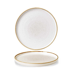 Plytký tanier s okrajom 210 mm | CHURCHILL, Stonecast Barley White