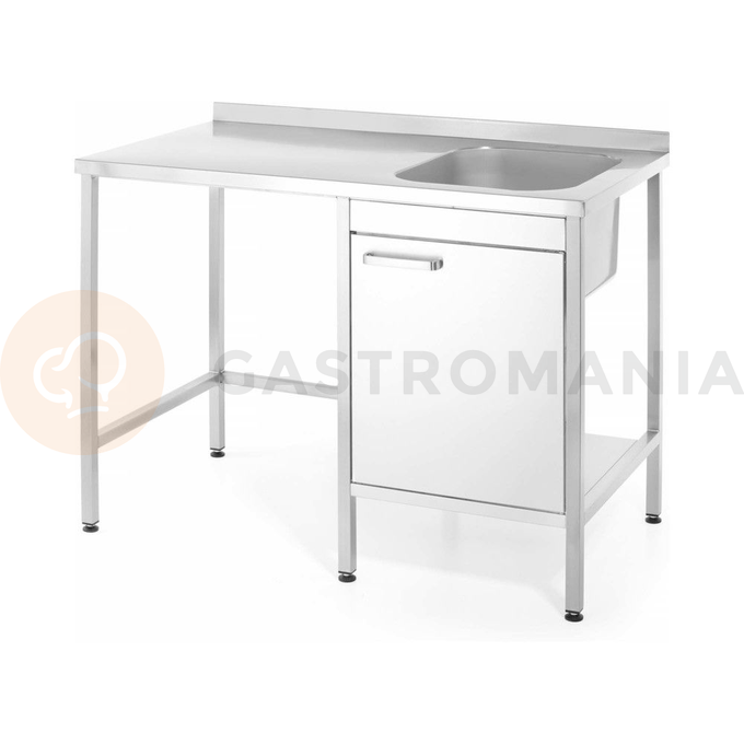 Stôl s drezom a miestom pre umývačku/mrazničku, 1200x650x(H)900 mm | BARMATIC, Oxygen