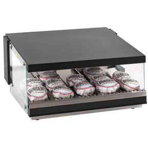 Ohrievač na hamburgery, ohrevná vitrína, jedna polica, 0,58 kW, 800x707x430 mm | RESTO QUALITY, RQBIN801