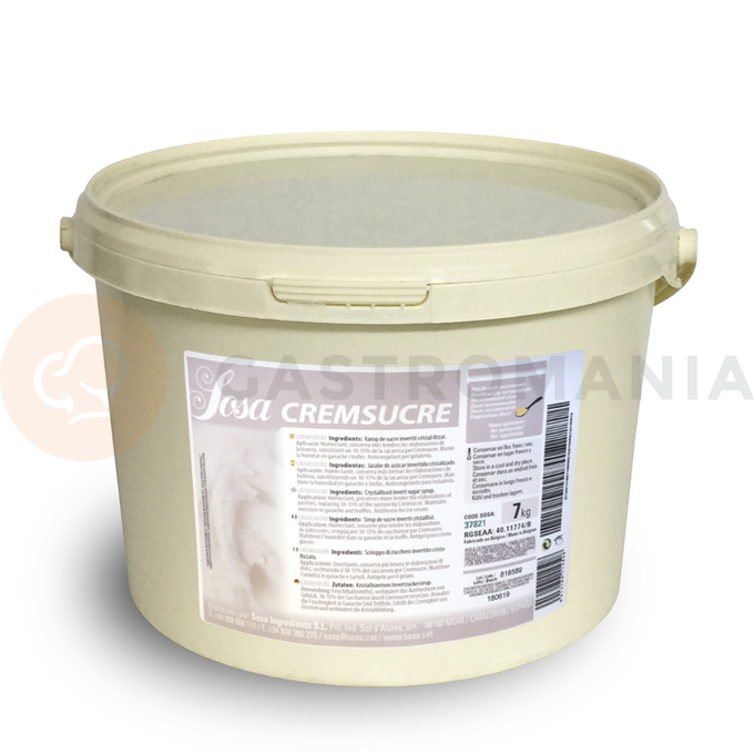 Pasta Cremsucre (fruktóza, dextróza a sacharóza) 7 kg | SOSA, 37821