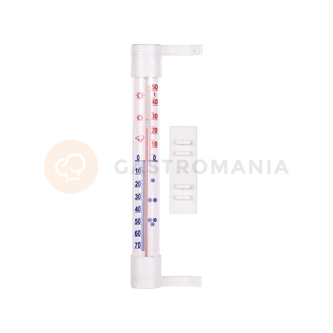 Vonkajší teplomer biely (-60 st. C do +50 st. C) 23 cm | BIOTERM, 020502