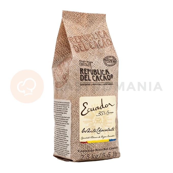 Biela čokoláda 35% Ecuador 2,5 kg | REPUBLICA DEL CACAO, 28545-25