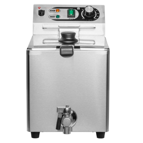 Elektrická fritéza s vypúšťacím kohútikom, 8 l, 3 kW | RESTO QUALITY, RQF8LV