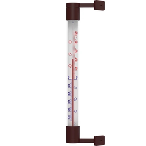 Vonkajší teplomer hnedý (-50 st. C do +50 st. C) 22 cm | BIOTERM, 020207