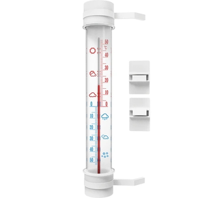 Vonkajší teplomer biely (-50 st. C do +50 st. C) 27 cm | BIOTERM, 020802