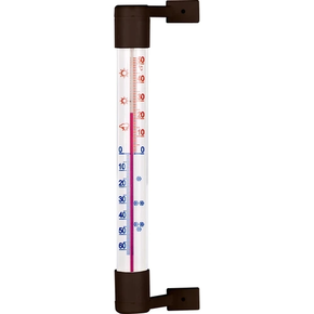 Vonkajší teplomer hnedý (-50 st. C do +50 st. C) 18 cm | BIOTERM, 022207