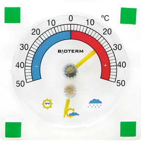 Univerzálny teplomer s vlhkomerom priehľadný, samolepiaci (-50 st. C do +50 st. C) | BIOTERM, 024800