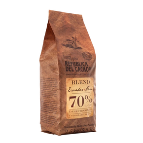 Horká čokoláda 70% Ecuador + Peru 250 g | REPUBLICA DEL CACAO, 18836-025