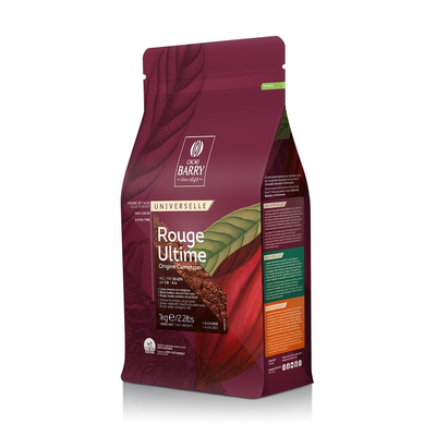 Rouge Ultime vysoko alkalické kakao 22-24% obsahu tuku, 1 kg | CACAO BARRY, DCP-20RULTI-E0-89B