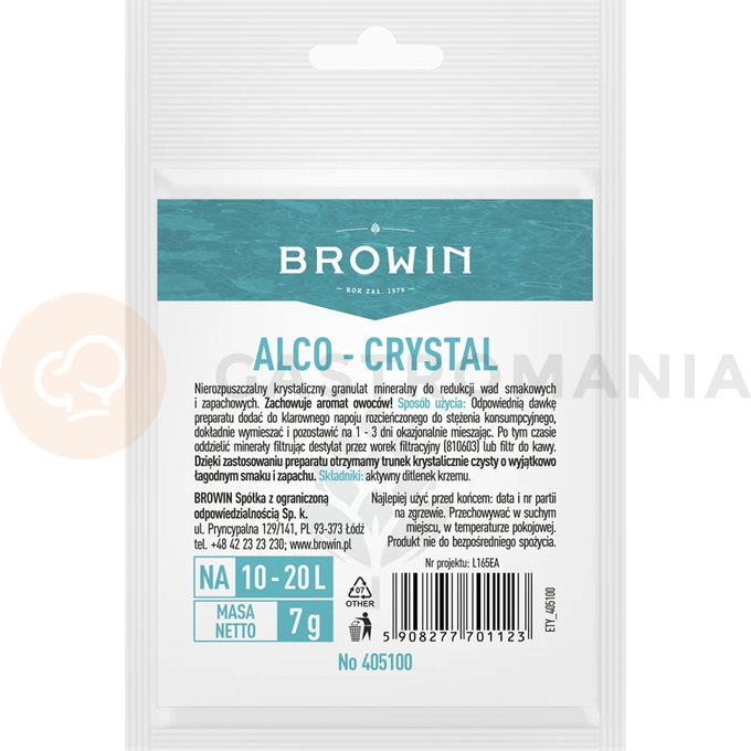 Alco-crystal - prostriedok zlepšujúci kvalitu alkoholov | BROWIN, 405100