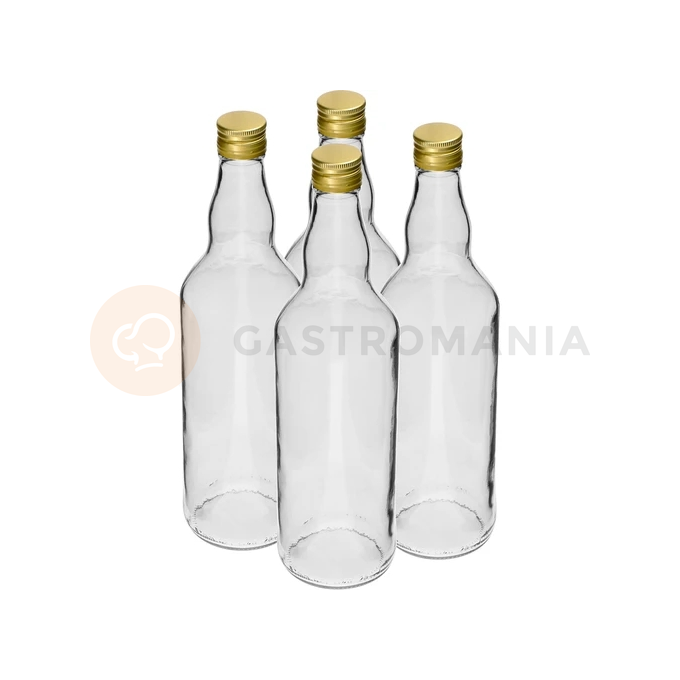 Fľaša 700 ml na alkohol s uzáverom - 4 ks. | BROWIN, 631406