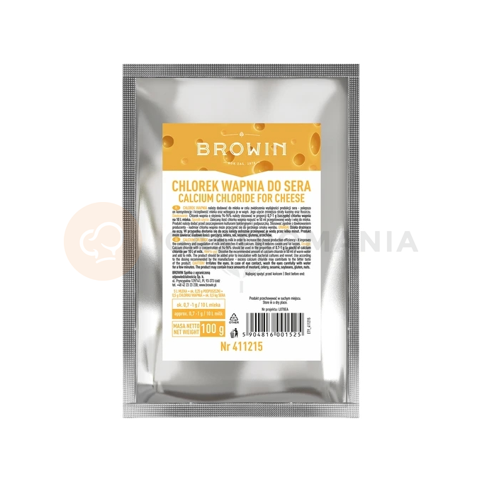 Chlorid vápenatý na výrobu syrov - 100 g | BROWIN, 411215