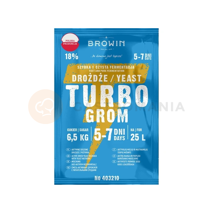 Liehovarnícke kvasnice Turbo Grom 5-7 dní, 85 g | BROWIN, 403210