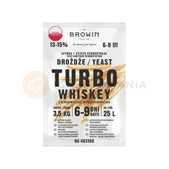 Liehovarnícke kvasnice Turbo Whiskey, 23 g | BROWIN, 403160