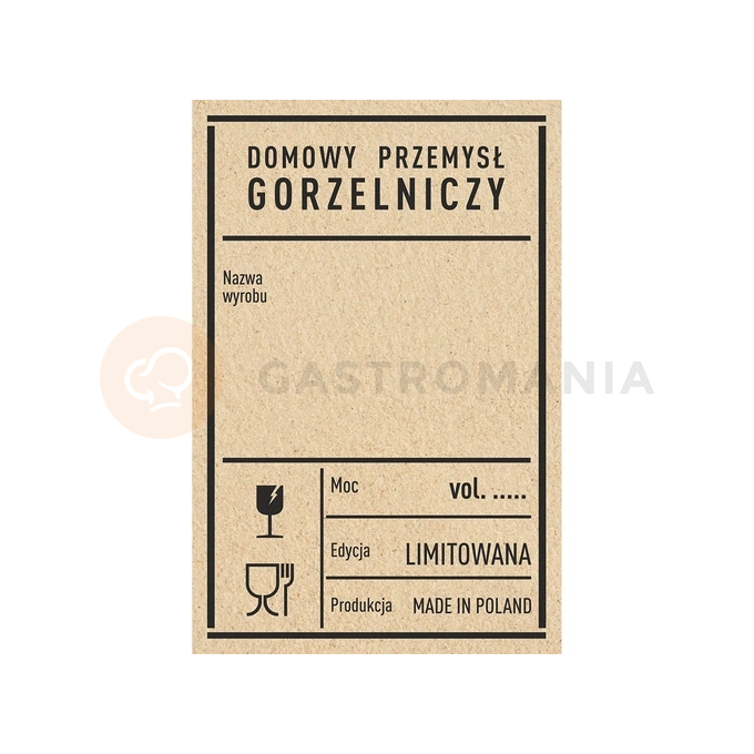 Samolepiace štítky 60x90 mm na fľaše PRL, 20 ks. | BROWIN, 660031