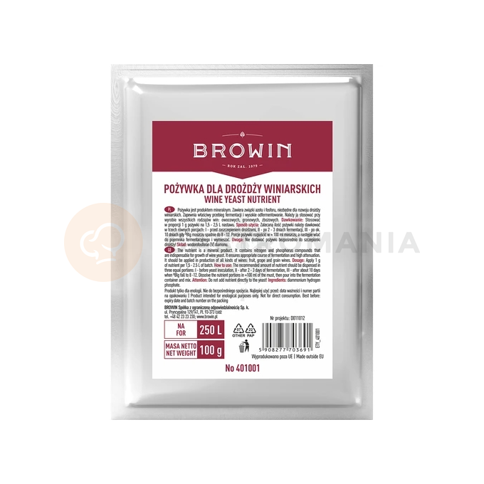 Živina do vínnych kvasníc, 100 g | BROWIN, 401001