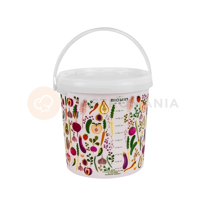Vedro na potraviny s vekom 10 l - zelenina | BROWIN, 340410
