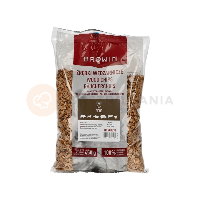 Štiepky na údenie/grilovanie, dub, 450 g, kl. 8 | BROWIN, 780834