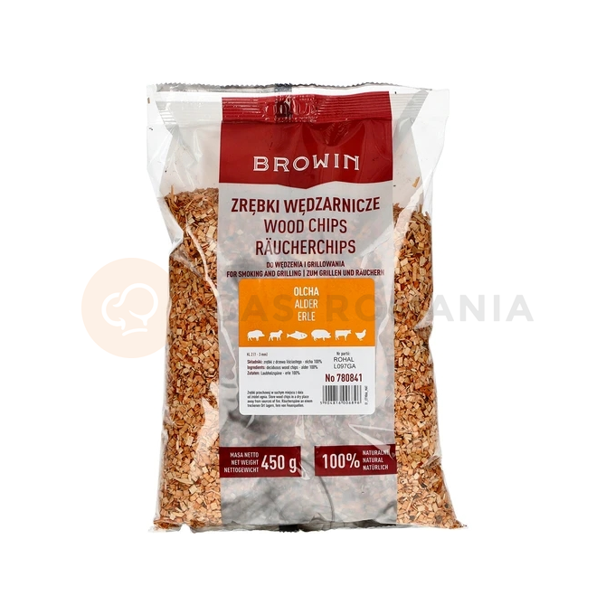 Štiepky na údenie/grilovanie, jelša, 450 g, kl. 2 | BROWIN, 780841