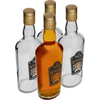 Fľaša 500 ml s uzáverom aj potlačou 2-farebná Whisky - 4 ks. | BROWIN, 631724