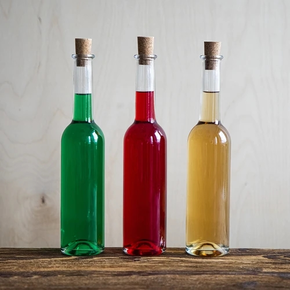 Fľaša na alkohol 350 ml 6 ks. + 6 korkov | BROWIN, 631224